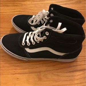 High top black vans